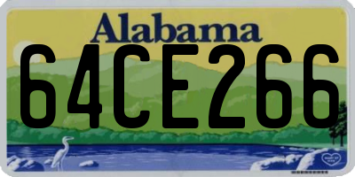 AL license plate 64CE266