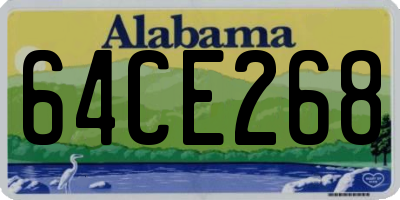 AL license plate 64CE268