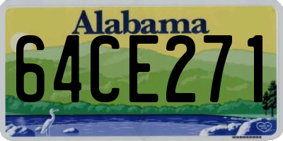 AL license plate 64CE271