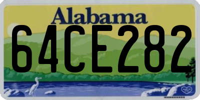 AL license plate 64CE282