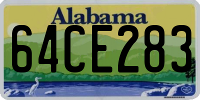 AL license plate 64CE283