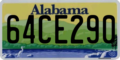 AL license plate 64CE290