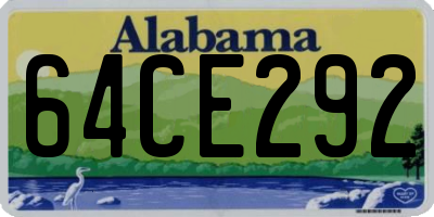 AL license plate 64CE292