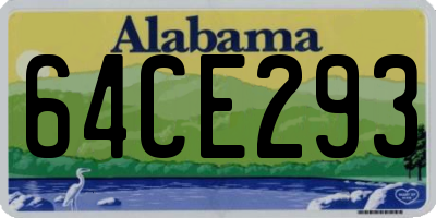 AL license plate 64CE293