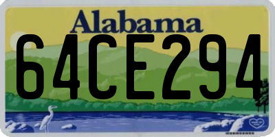 AL license plate 64CE294