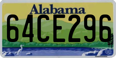 AL license plate 64CE296