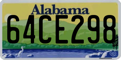 AL license plate 64CE298