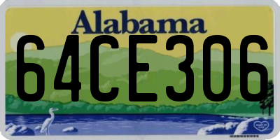AL license plate 64CE306