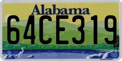 AL license plate 64CE319