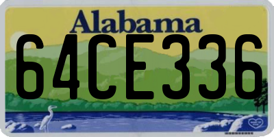 AL license plate 64CE336
