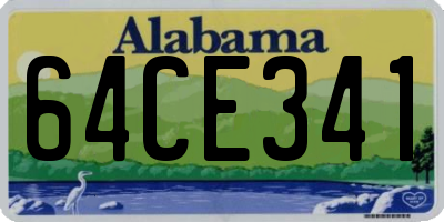 AL license plate 64CE341