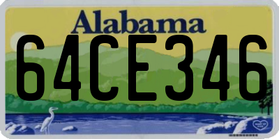 AL license plate 64CE346