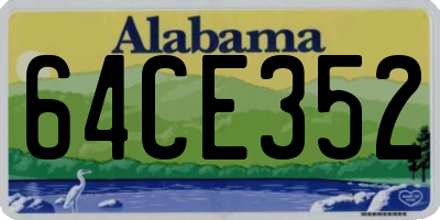 AL license plate 64CE352