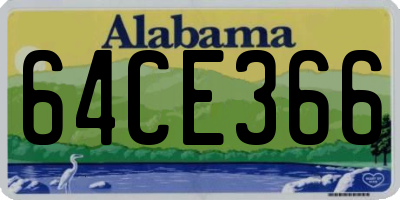 AL license plate 64CE366