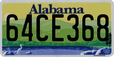 AL license plate 64CE368
