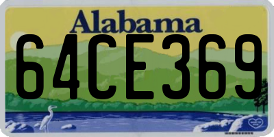 AL license plate 64CE369