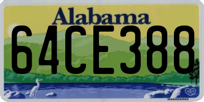 AL license plate 64CE388