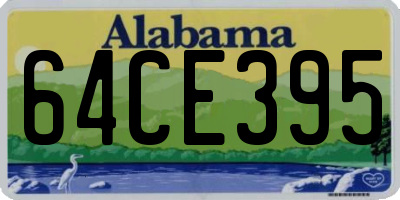 AL license plate 64CE395