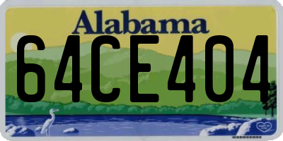 AL license plate 64CE404