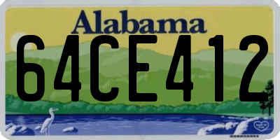 AL license plate 64CE412