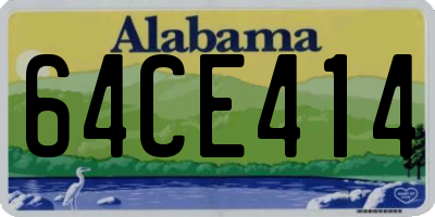 AL license plate 64CE414