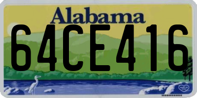 AL license plate 64CE416