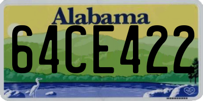 AL license plate 64CE422