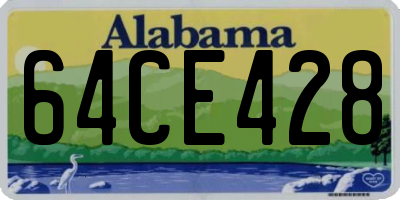 AL license plate 64CE428