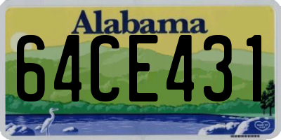 AL license plate 64CE431