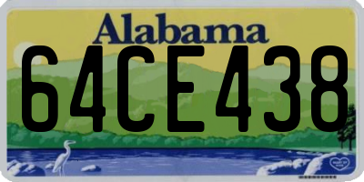 AL license plate 64CE438