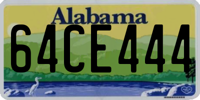 AL license plate 64CE444