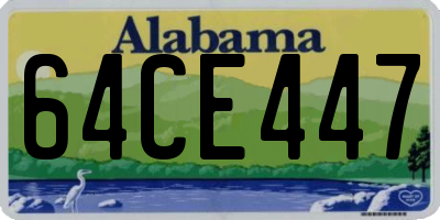 AL license plate 64CE447