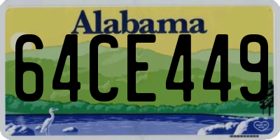 AL license plate 64CE449