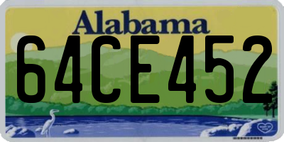 AL license plate 64CE452