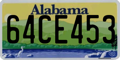 AL license plate 64CE453