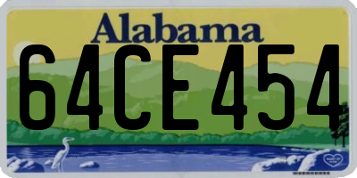 AL license plate 64CE454