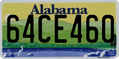 AL license plate 64CE460