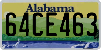 AL license plate 64CE463