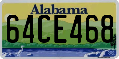 AL license plate 64CE468
