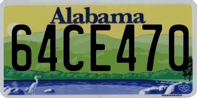 AL license plate 64CE470
