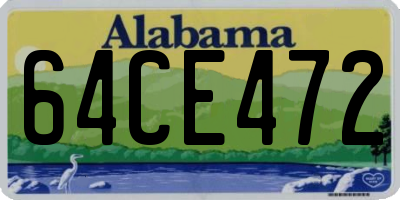 AL license plate 64CE472