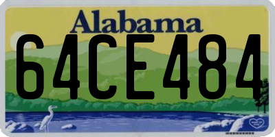 AL license plate 64CE484