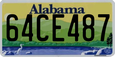 AL license plate 64CE487