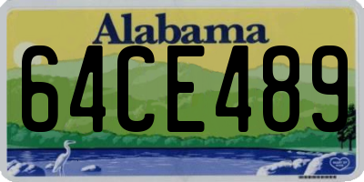 AL license plate 64CE489