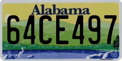 AL license plate 64CE497