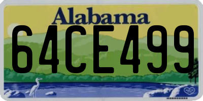 AL license plate 64CE499