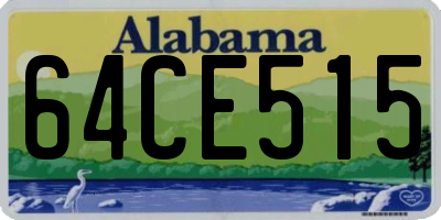 AL license plate 64CE515