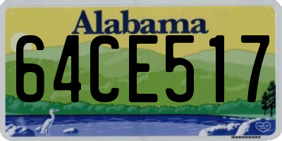 AL license plate 64CE517
