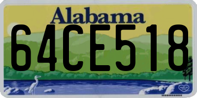 AL license plate 64CE518