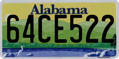 AL license plate 64CE522